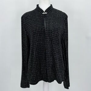 Whimsigoth Gothic Glam Shawl Top w/ Crystal Brooch Closure, Dark Fairy Cardigan